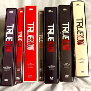 All seven seasons of True Blood in pristine condition